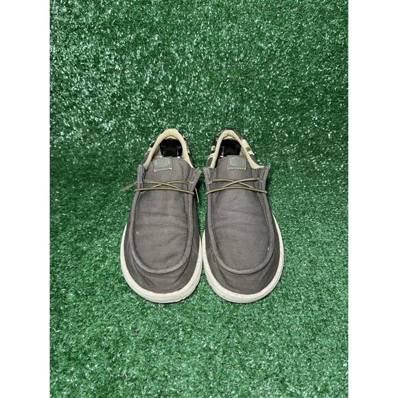 Hey Dude Wally Funk Youth Brown & Camo Slip On Shoes Youth Size 6 Womens Size 7 - Picture 6 of 9